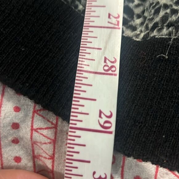 Free people lory bomber sheer wool trim animal print - Picture 9 of 10